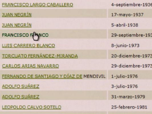  - Franco en la web de La Moncloa