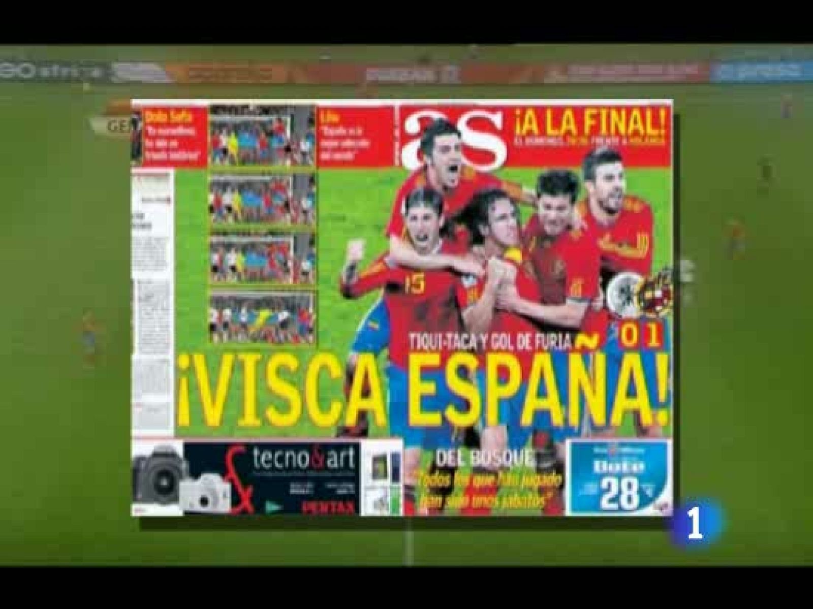 La prensa elogia a la "Roja"