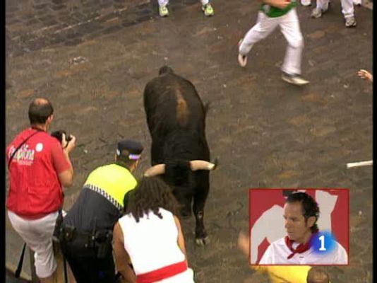 San Fermín - Tres heridos, uno  por asta de toro