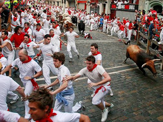San Fermín - Incidentes en el tercer encierro