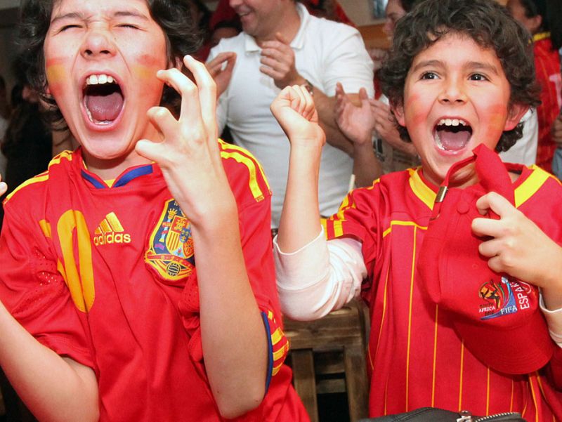 Toda España, enloquecida tras ganar el Mundial