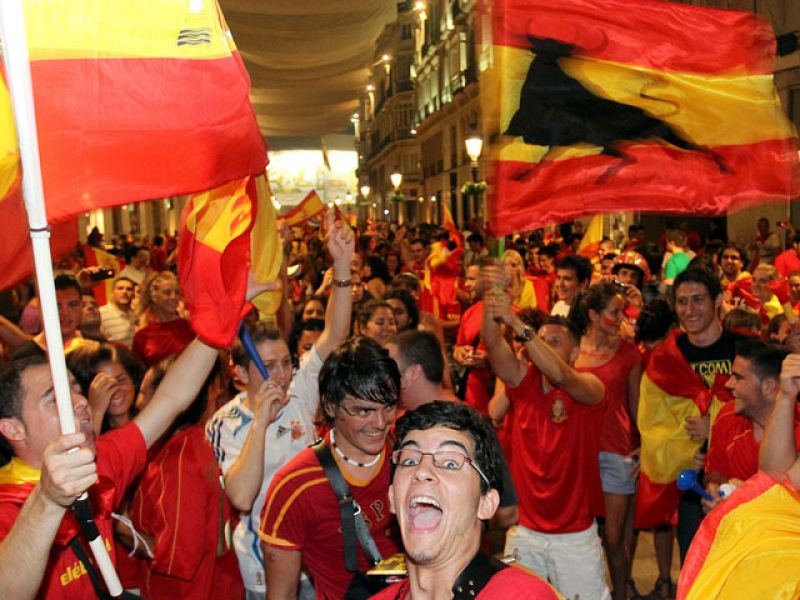 España entera celebra el triunfo de la selección española | Ver