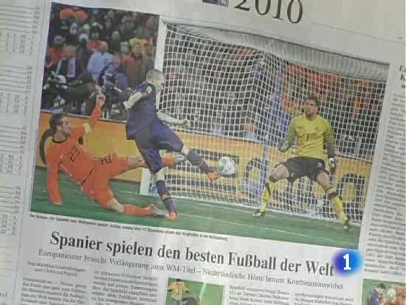 En Bruselas, París, Londres, Berlín o Roma los principales diarios destacan la victoria española en el Mundial.