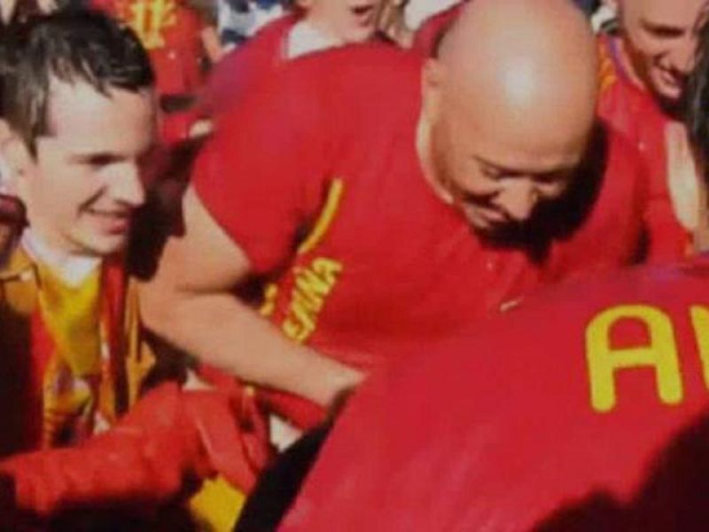 En Washington, decenas de españoles se han echado a las calles para celebrar la victoria española en Sudáfrica.