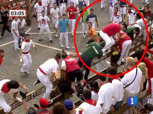 San Fermín - ¡Peligro! imprudente en el encierro