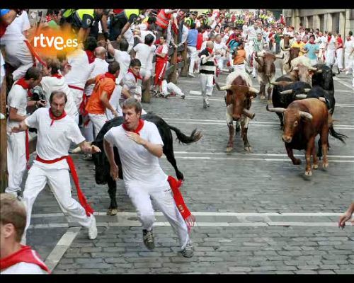 San Fermín - Octavo encierro, por P. Cervantes