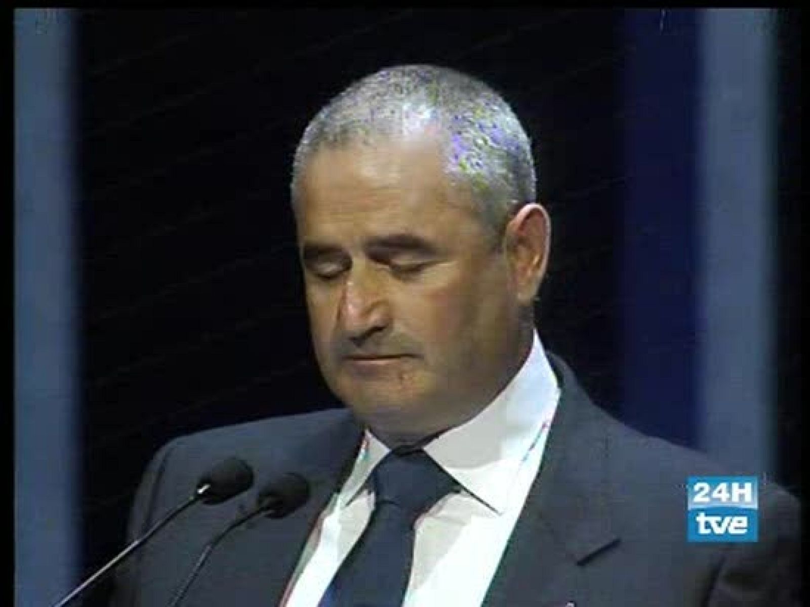 El guardia civil Leoncio Sáinz ha recordado en su intervención recordando a  la última víctima de ETA, el también guardia civil Juan Manuel Piñuel Villalón, asesinado hace cuatro días en Legutiano