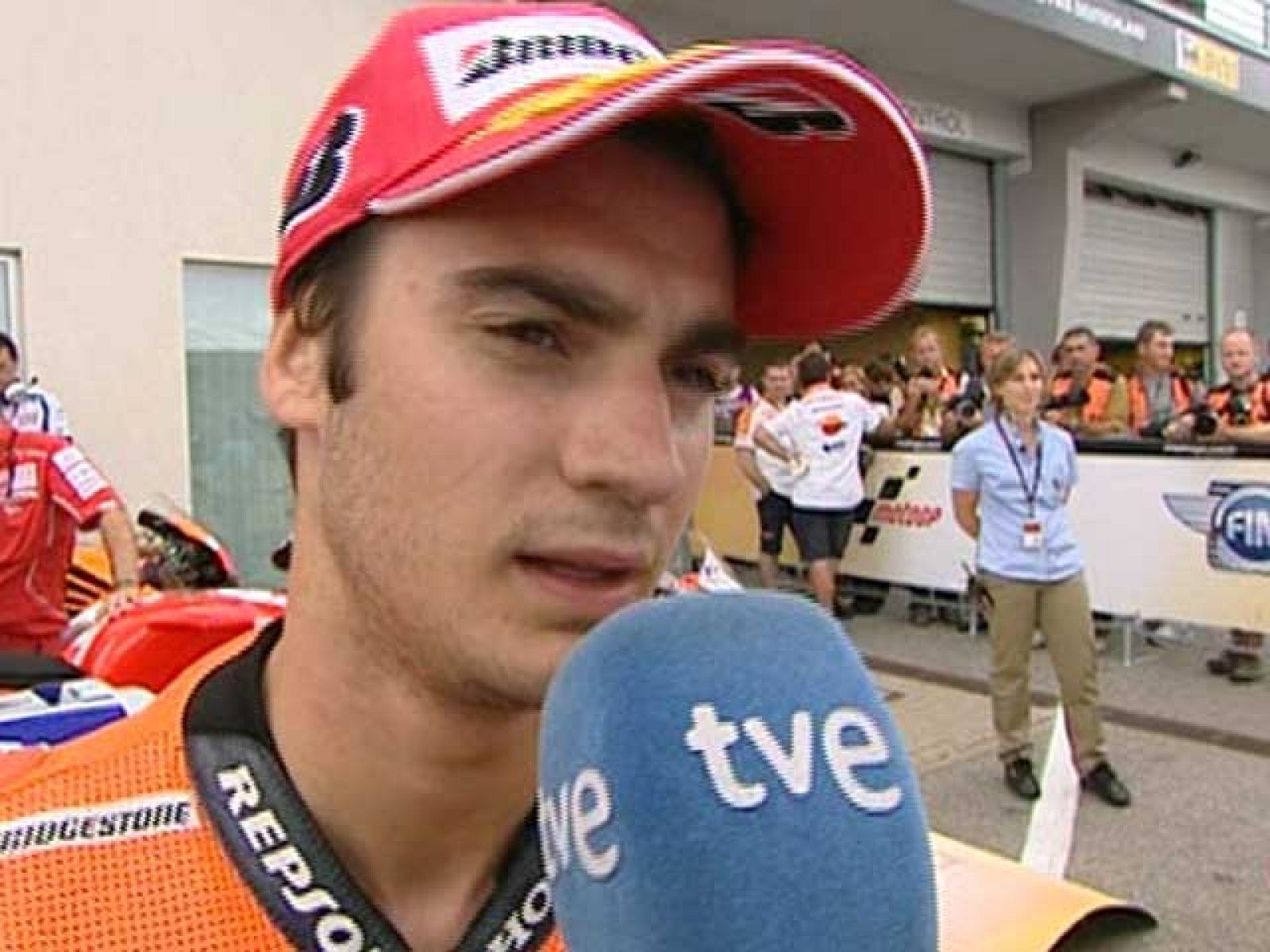 A pesar de no haber conseguido la 'pole', Dani Pedrosa está muy contento con su tercera posición.