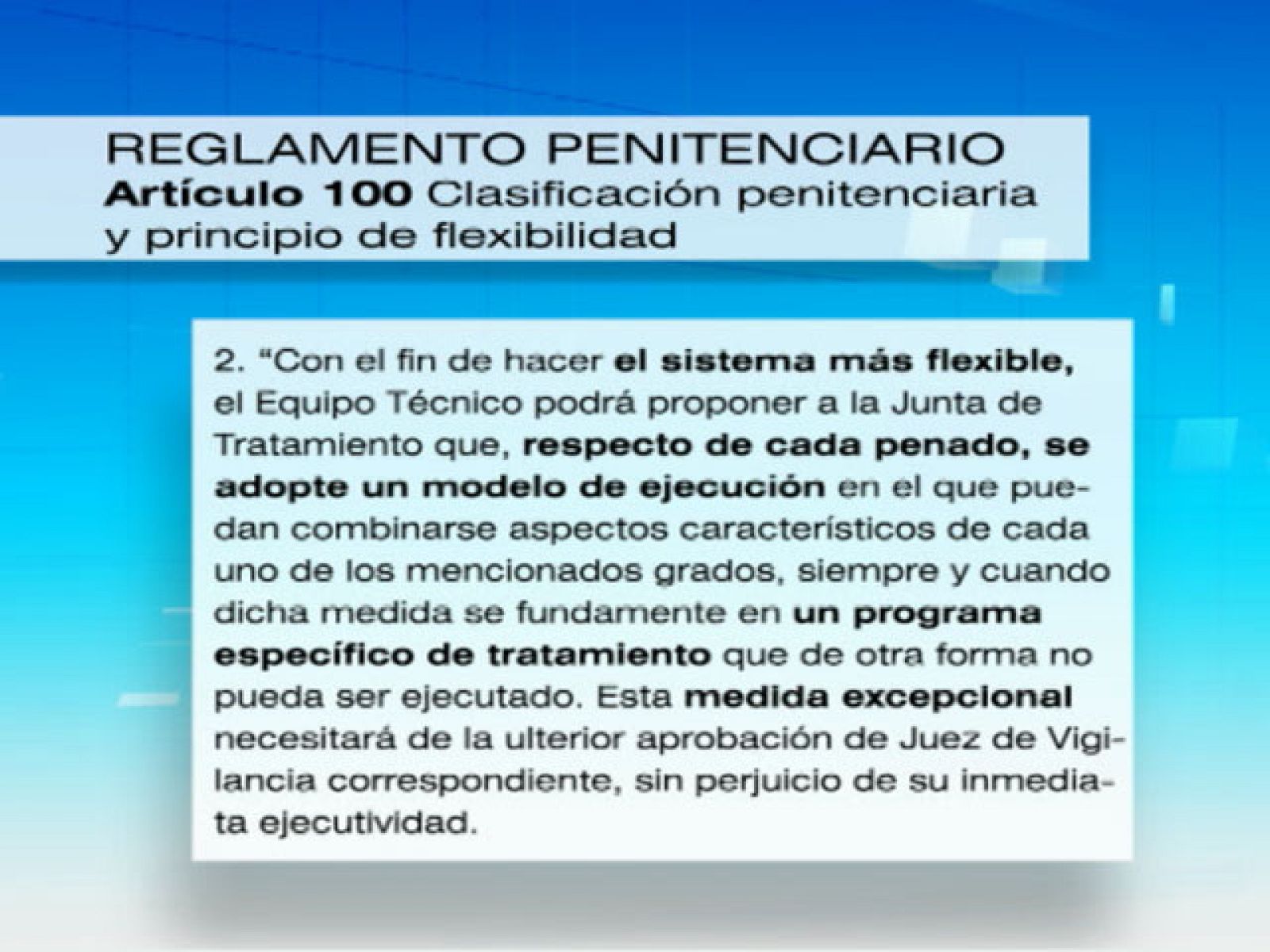 El ministro del Interior asegura que en política penitenciaria se cumple la ley y nada más que la ley | Ver