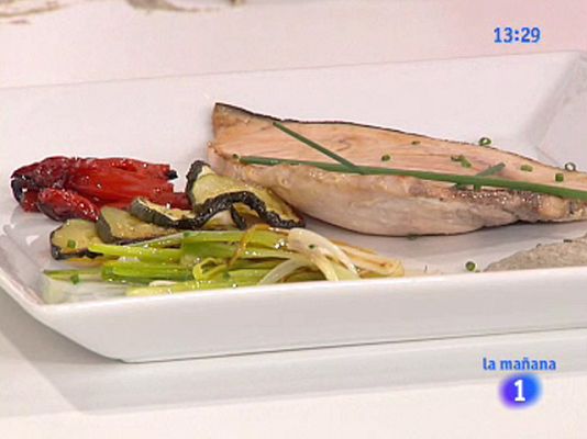 RTVE Cocina - Pez espada con crema de champiñón