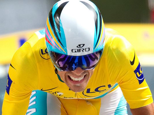 Tour de Francia - Contador, exhausto a su llegada