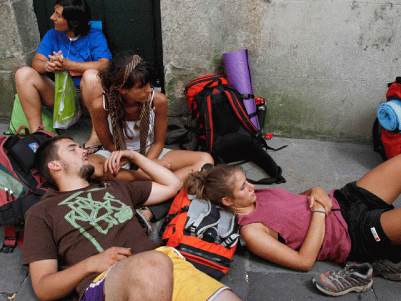 Los peregrinos y sus promesas para hacer el Camino de Santiago