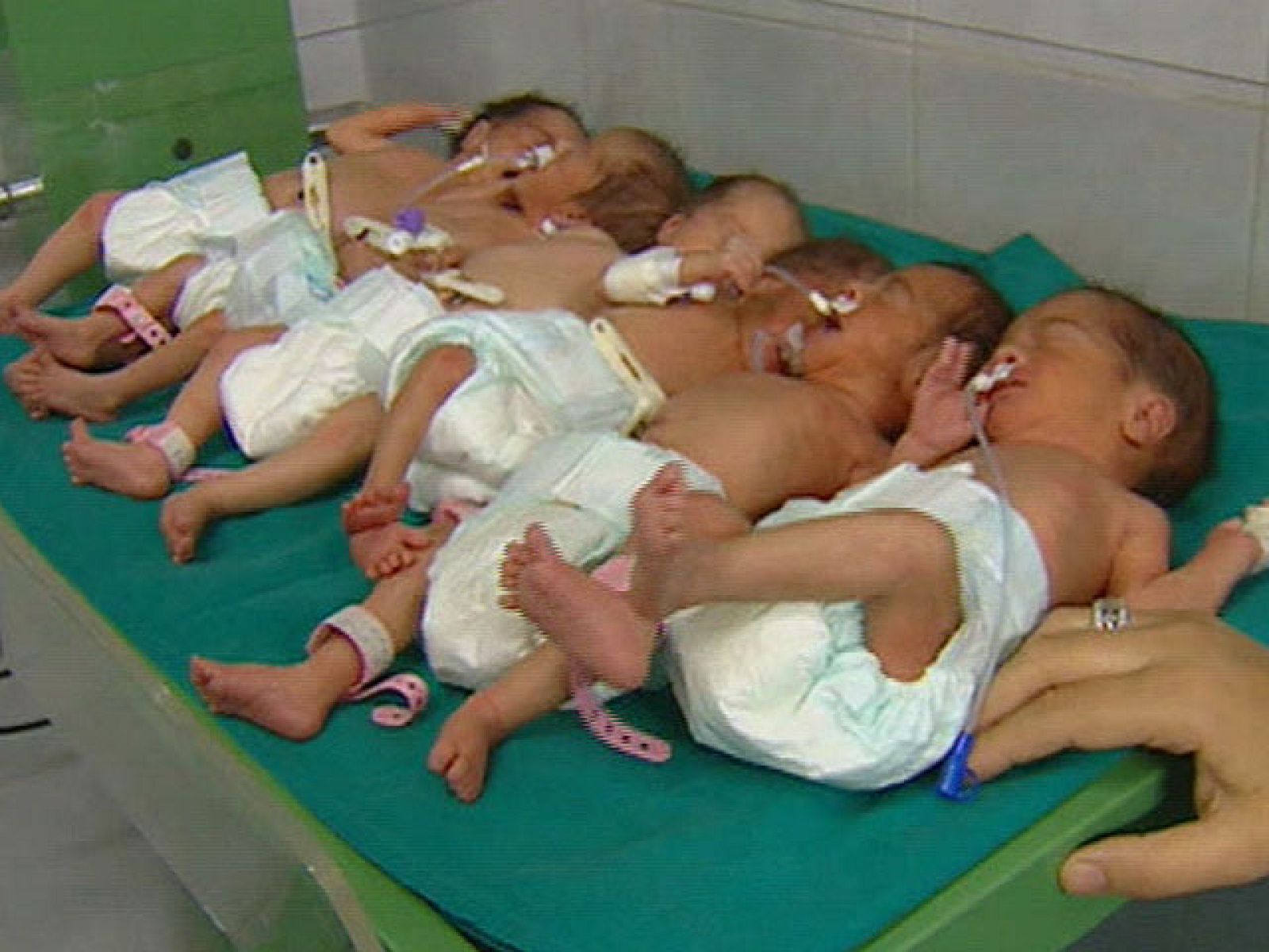 En Egipto una mujer da a luz sextillizos, dos niños y cuatro niñas | Ver