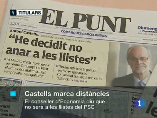 L'Informatiu - L'informatiu cap de setmana - 01/08/10