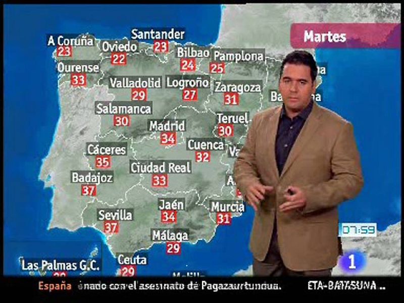 El Tiempo - Chubascos y temperaturas más suaves - 03/08/10 - El tiempo | Ver