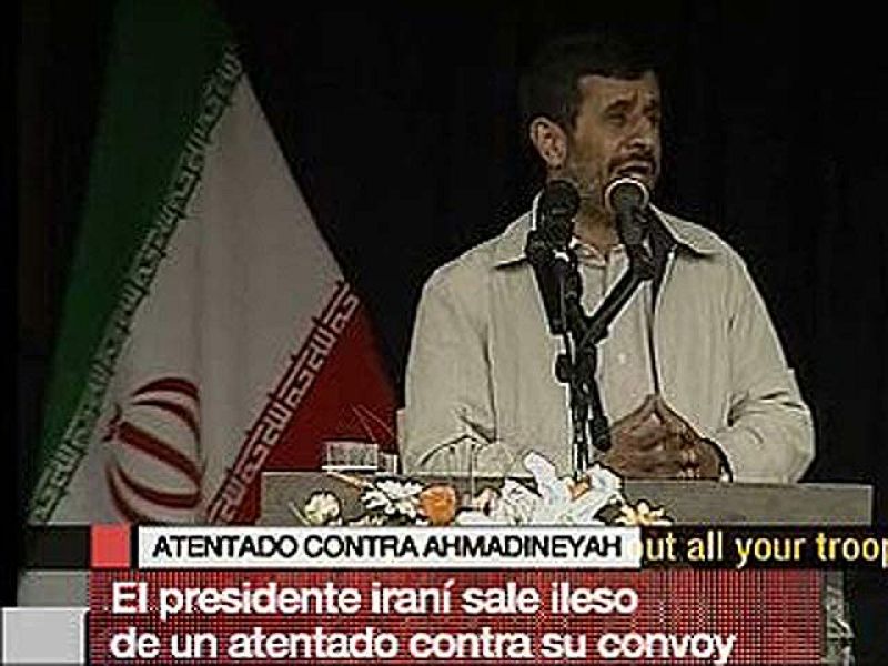 Ahmadineyad en su discurso después del ataque
