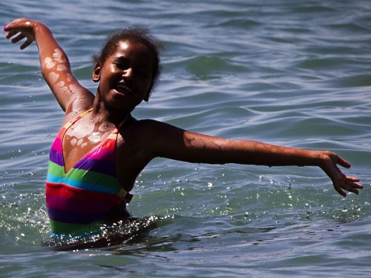  - Día playero para Michelle Obama