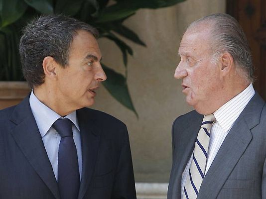  - Zapatero visita al rey en Marivent