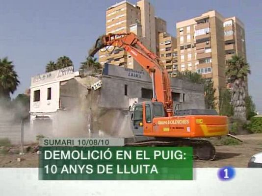 L'informatiu - Comunitat Valenciana - L'Informatiu (10/08/10)