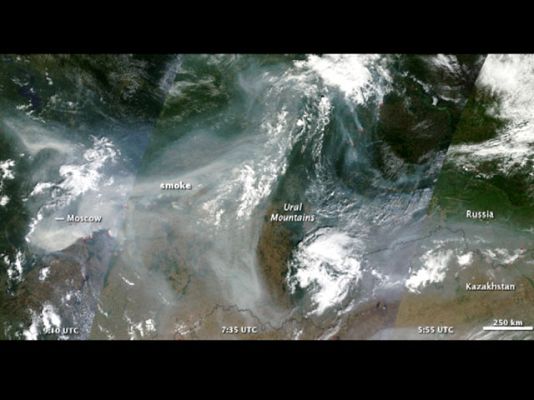  - Rusia sigue cubierta de humo