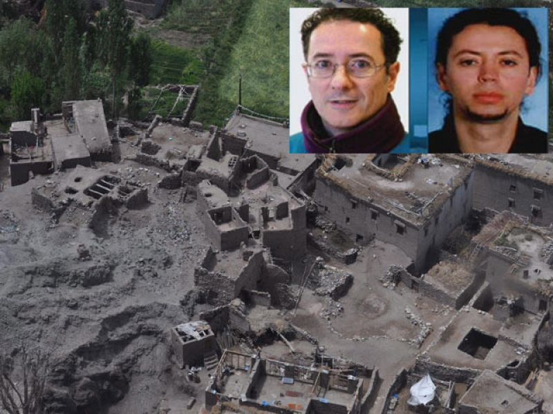 Los dos montañeros, sanos y salvos