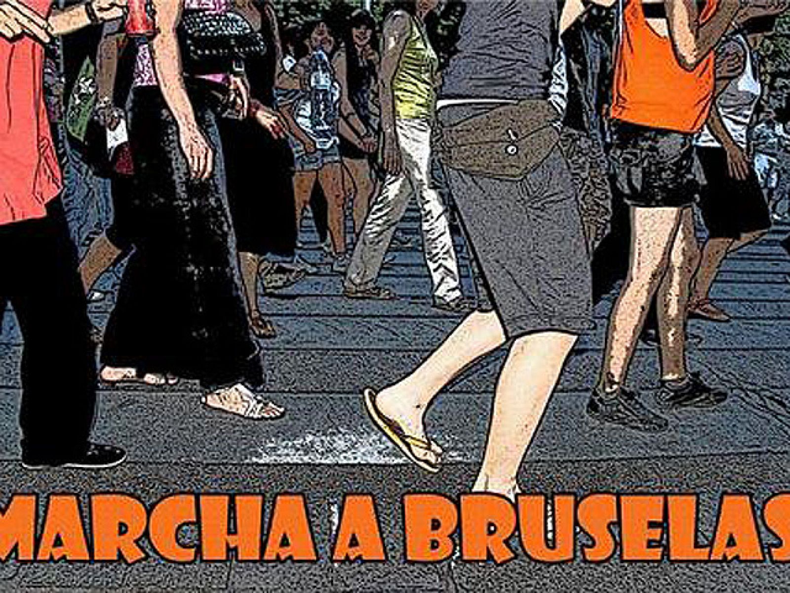 Marcha desde Zaragoza a Bruselas por la reforma laboral