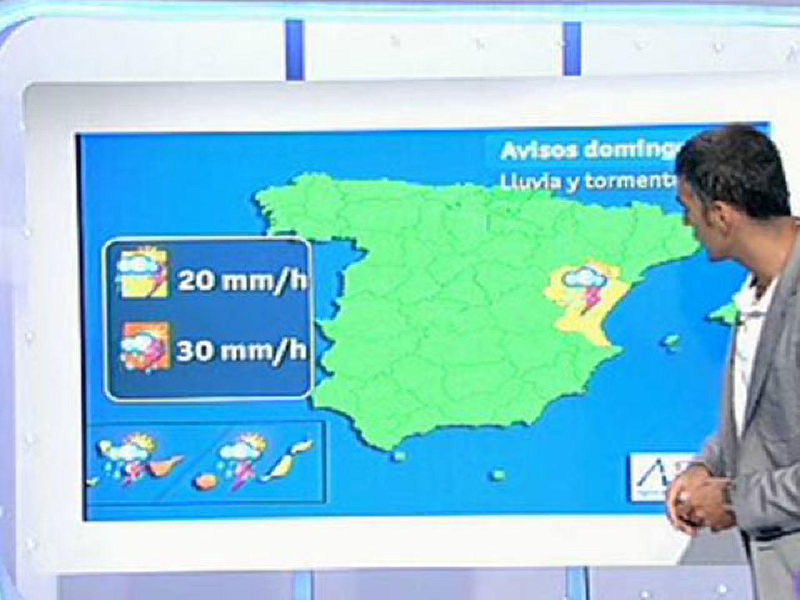 La Comunidad Valenciana y Canarias, en alerta por fuertes lluvias y tormentas