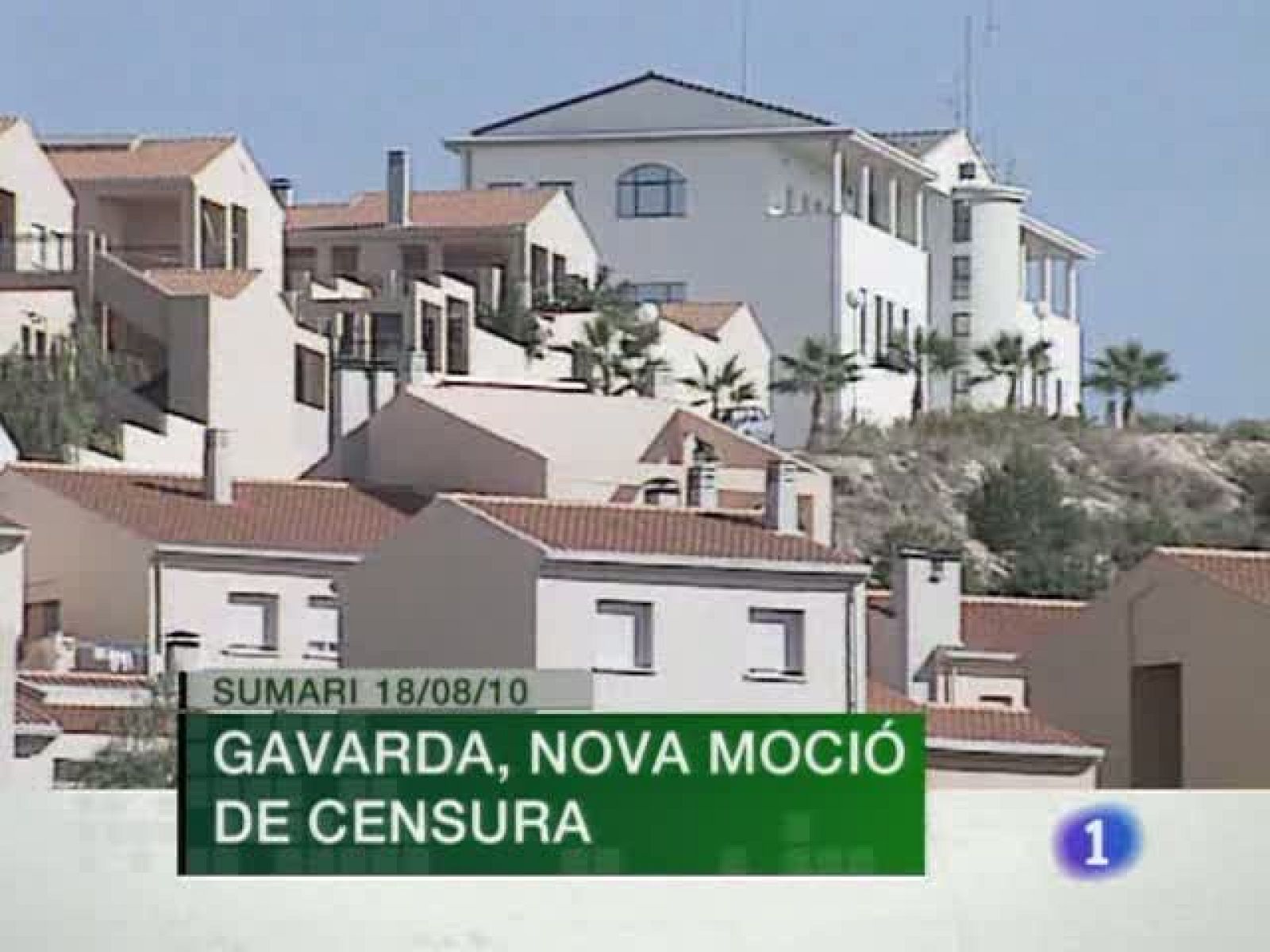 L'Informatiu. Informativo Territorial de la C. Valenciana (18/08/10) | Ver