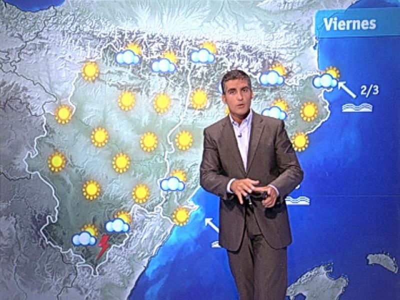 El Tiempo - Posibilidad de lluvias en el noreste de la Península y en Baleares - 19/08/10 - El tiempo | Ver