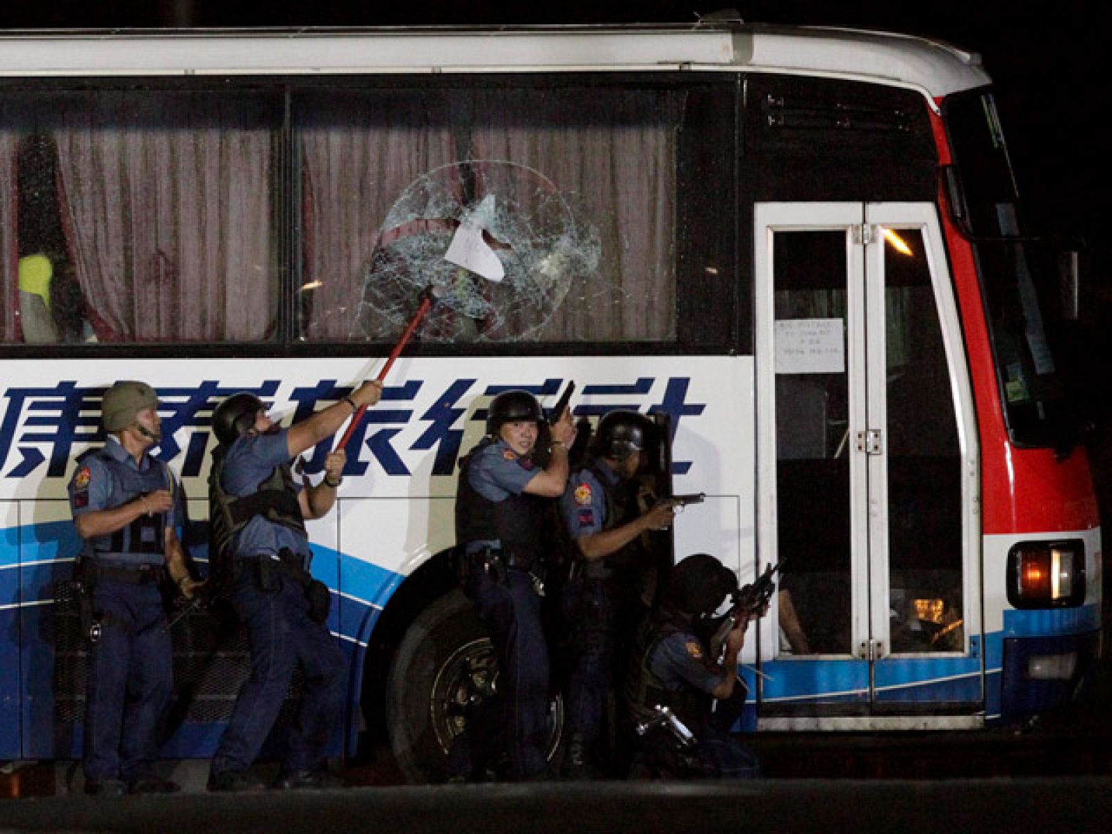 Asalto al bus secuestrado