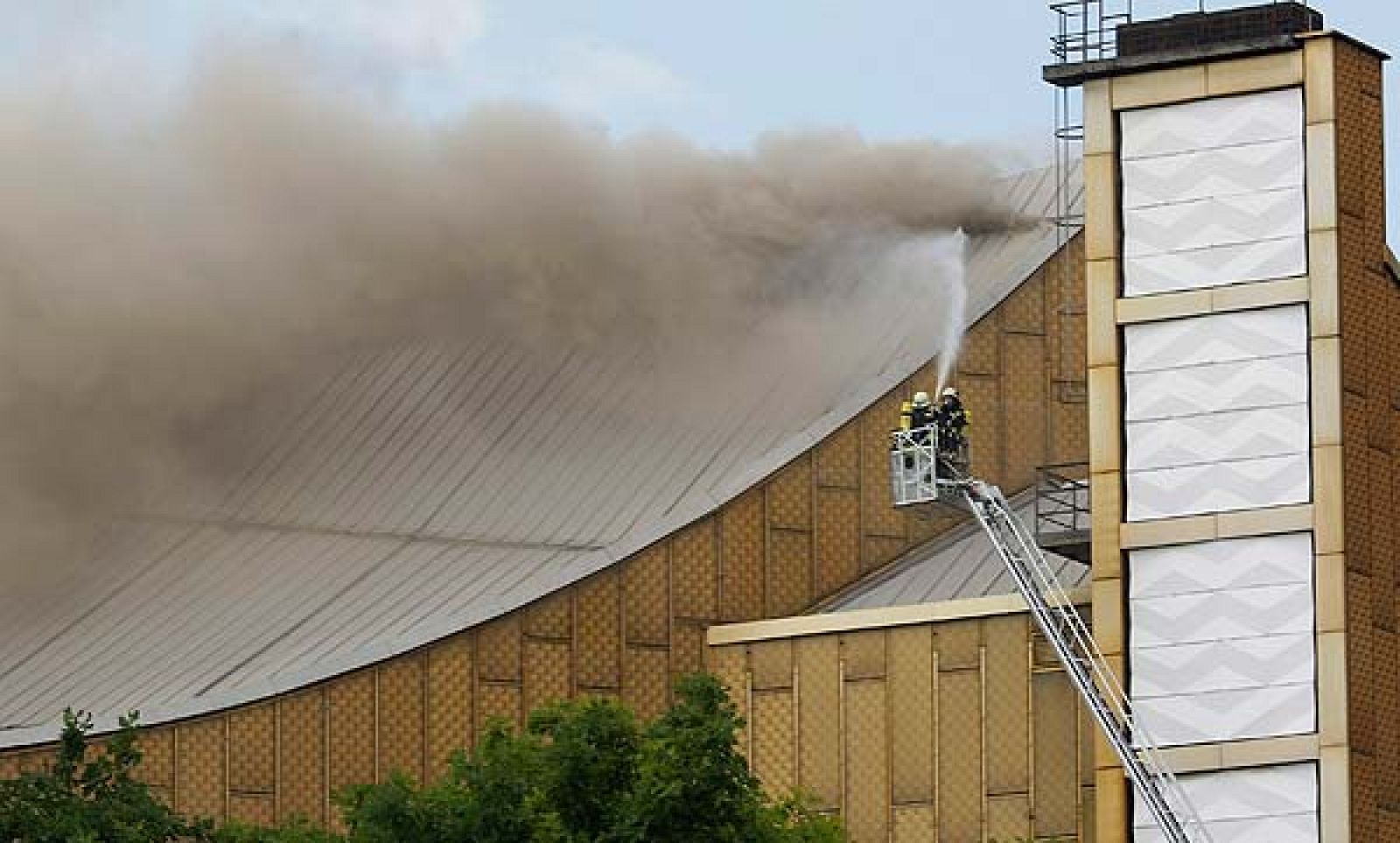 Incendio en la Filarmónica de  Berlín