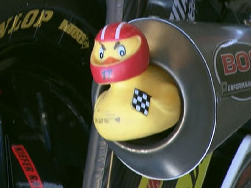 La cara más divertida del Gran Premio de Indianápolis.