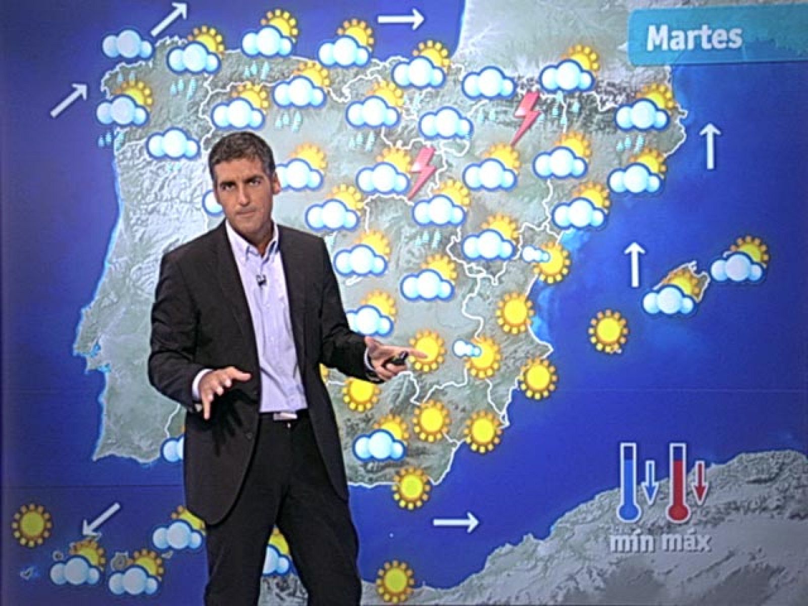 El Tiempo - Tormentas en zonas del noreste de la Península - 06/09/10 - El tiempo | Ver
