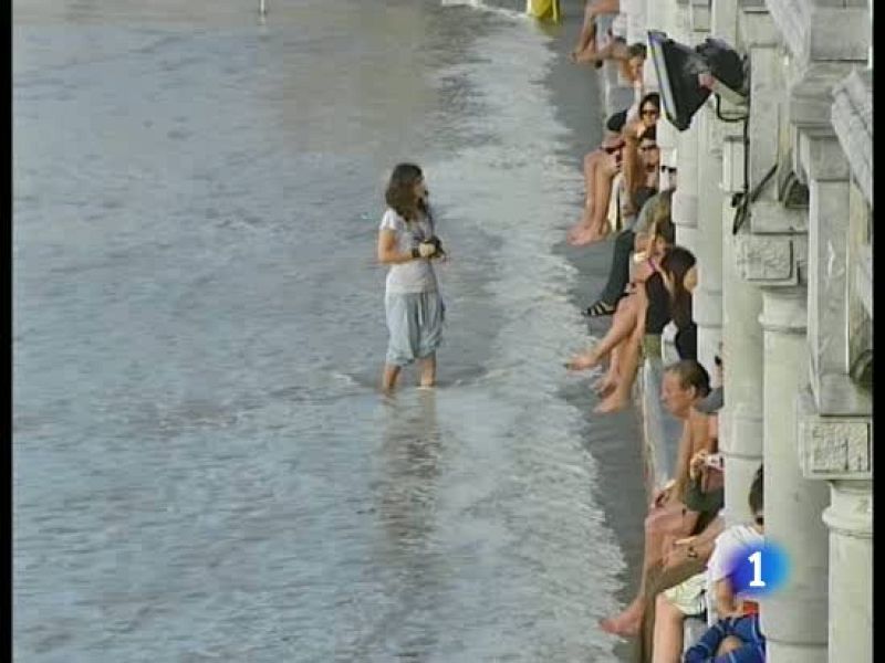 El mar se traga la playa de la Concha en San Sebastián - Ciencia y tecnología en Rtve.es | Ver
