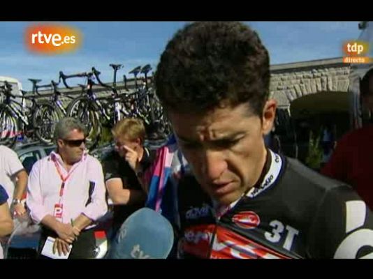 Vuelta ciclista a España - Carlos Sastre analiza la etapa