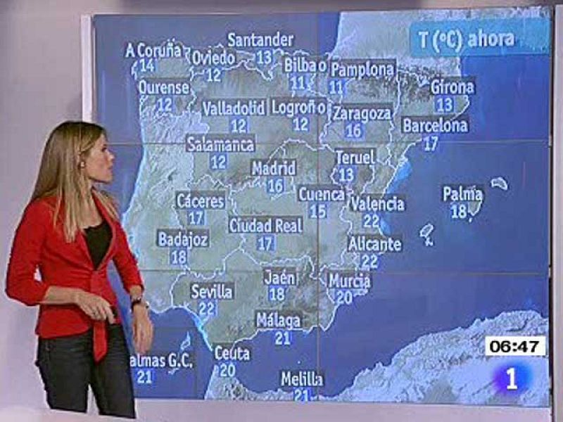 El Tiempo - Alerta por lluvias y tormentas en la mitad sur y tercio oriental peninsular - 20/09/10 - El tiempo | Ver