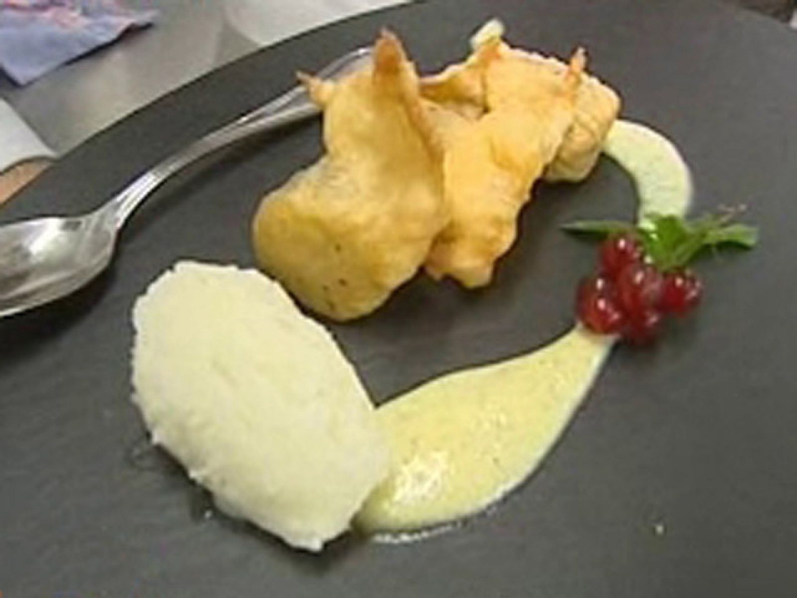 Buñuelos con chocolate