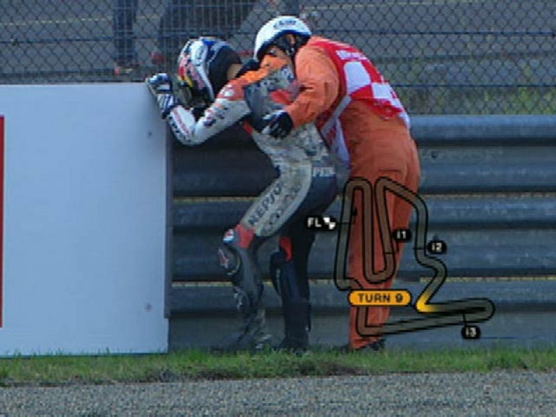 Dani Pedrosa se rompe la clavícula