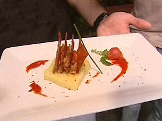 RTVE Cocina - Milhoja de jamón con verduras