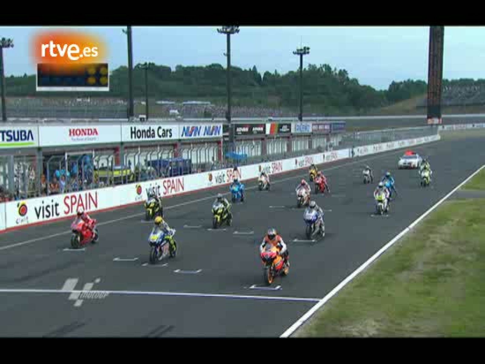 Rossi se adelantó en la salida | Ver