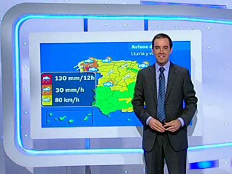 Temperaturas en descenso y lluvias fuertes en el Cantábrico, Navarra y Aragón