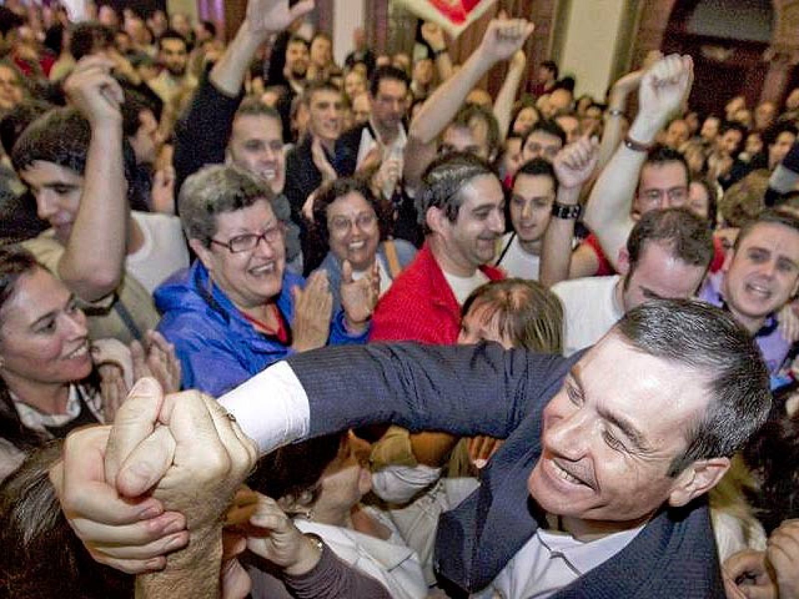 Primeras palabras de Tomás Gómez tras ganar las primarias socialistas de Madrid