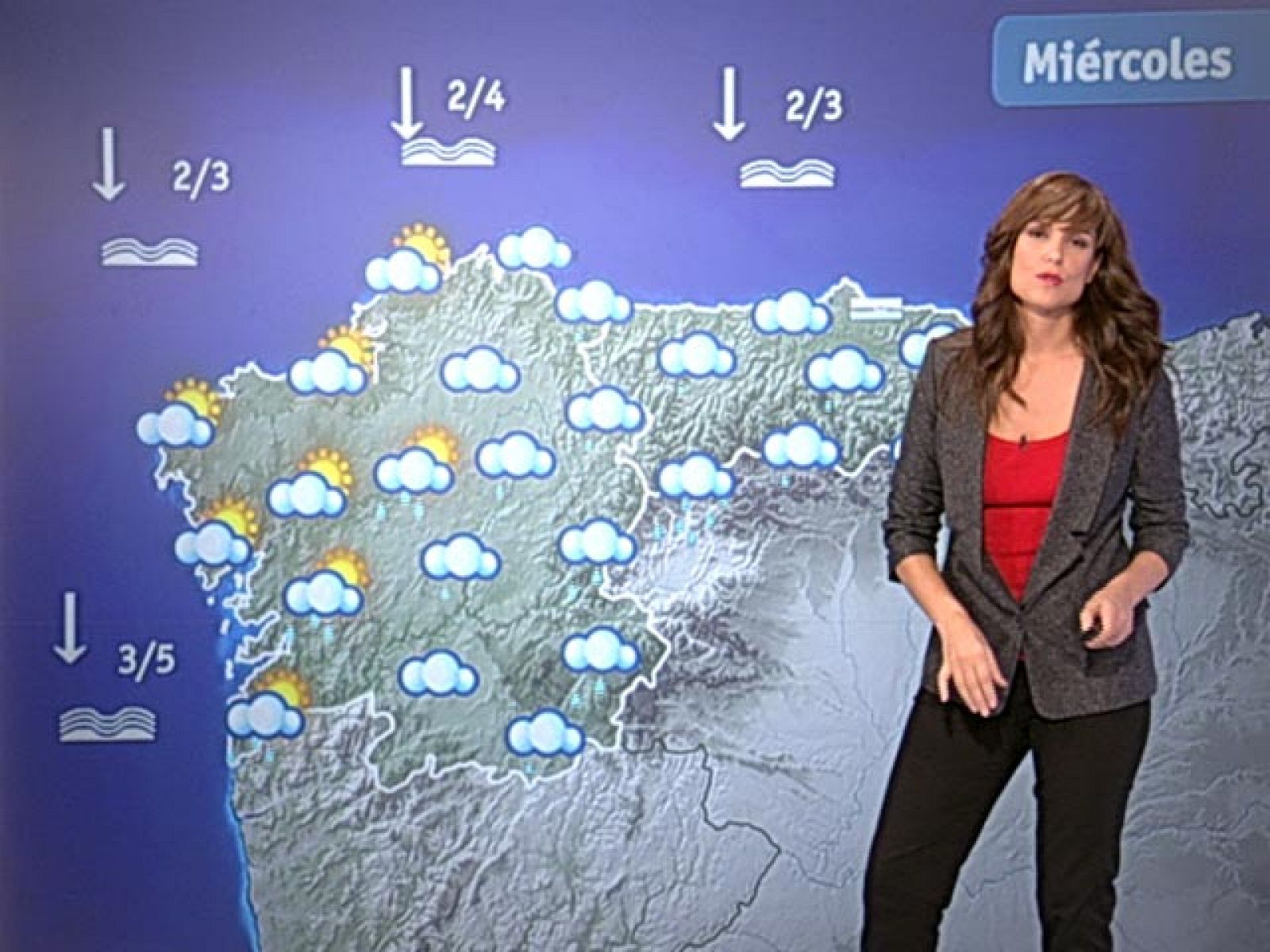 El Tiempo - Nuboso en el tercio norte de la Península - 05/10/10 - El tiempo | Ver