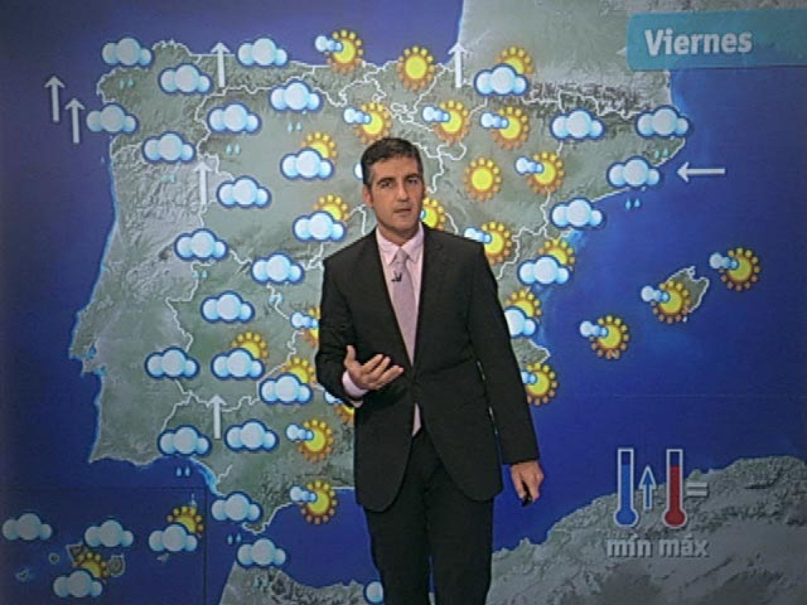 El Tiempo - Lluvias en el tercio occidental de la Península y temperaturas sin cambios - 07/10/10 - El tiempo | Ver