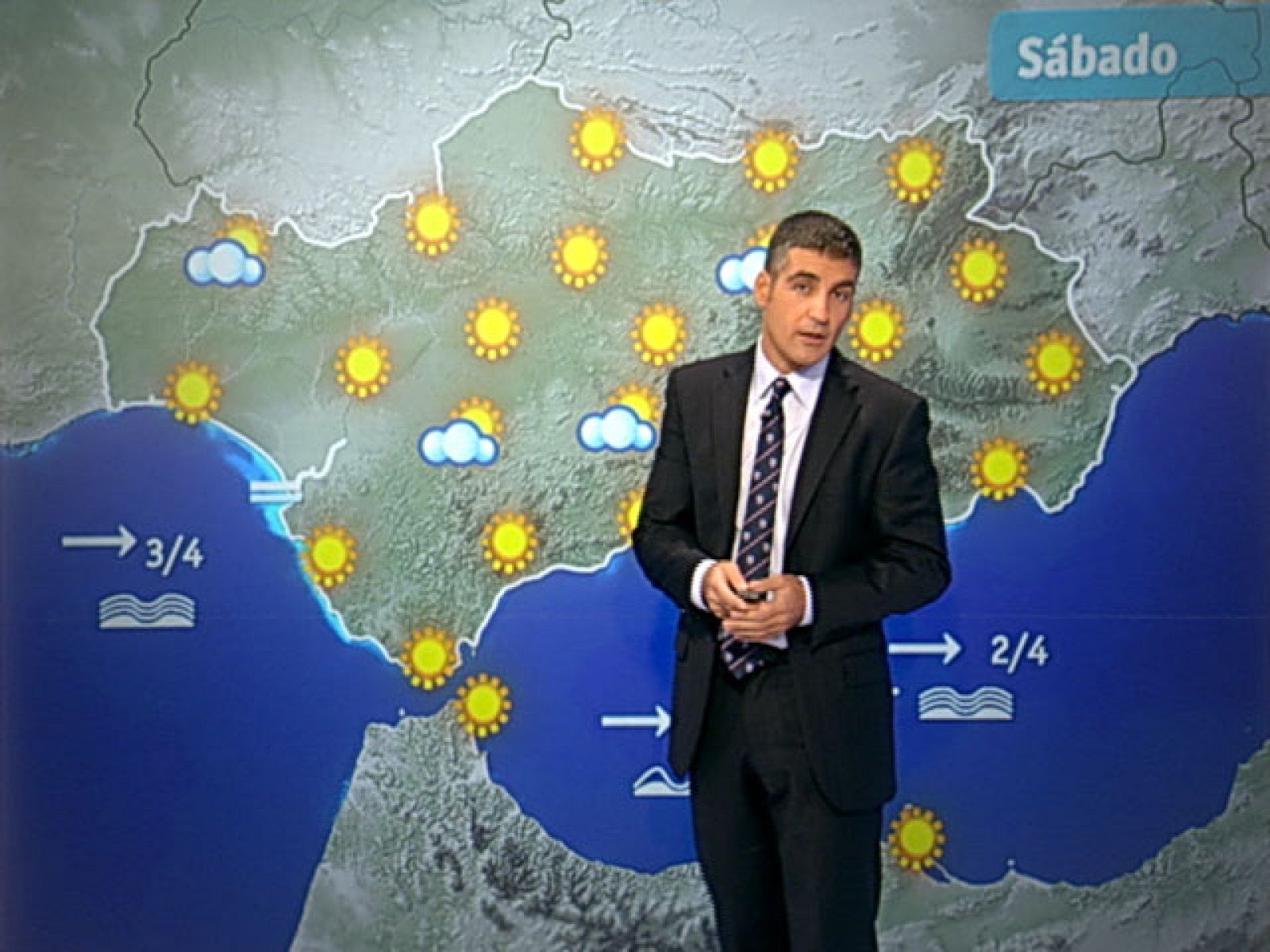 El Tiempo - Nuboso en el tercio norte de la Península y temperaturas en moderado descenso - 15/10/10 - El tiempo | Ver