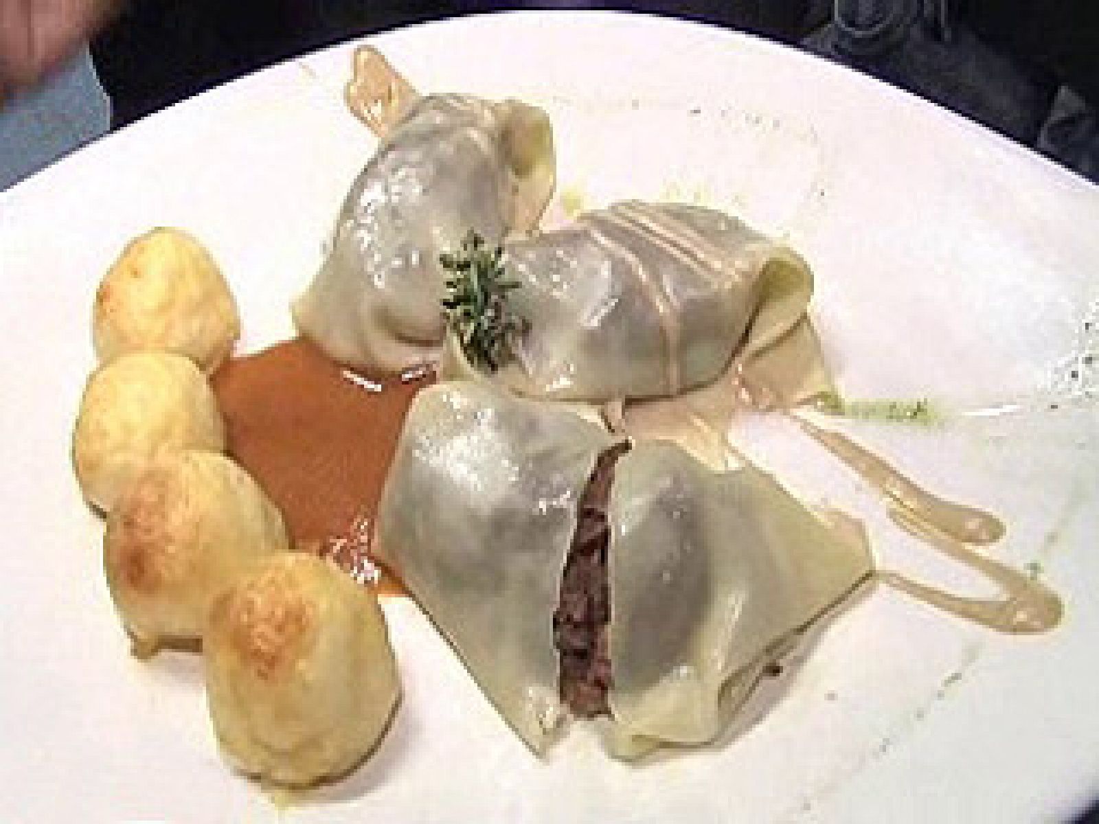 Raviolis de rabo de toro