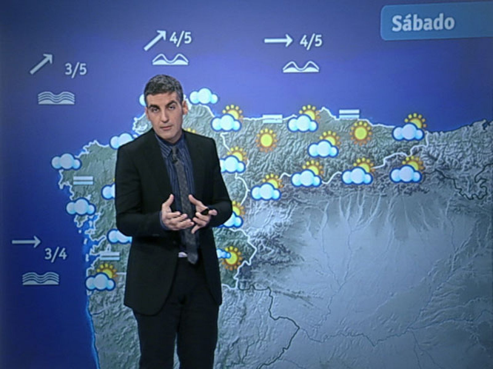 El Tiempo - Muy nuboso en el cuadrante noroeste de la Península y despejado en el resto de España - 22/10/10 - El tiempo | Ver