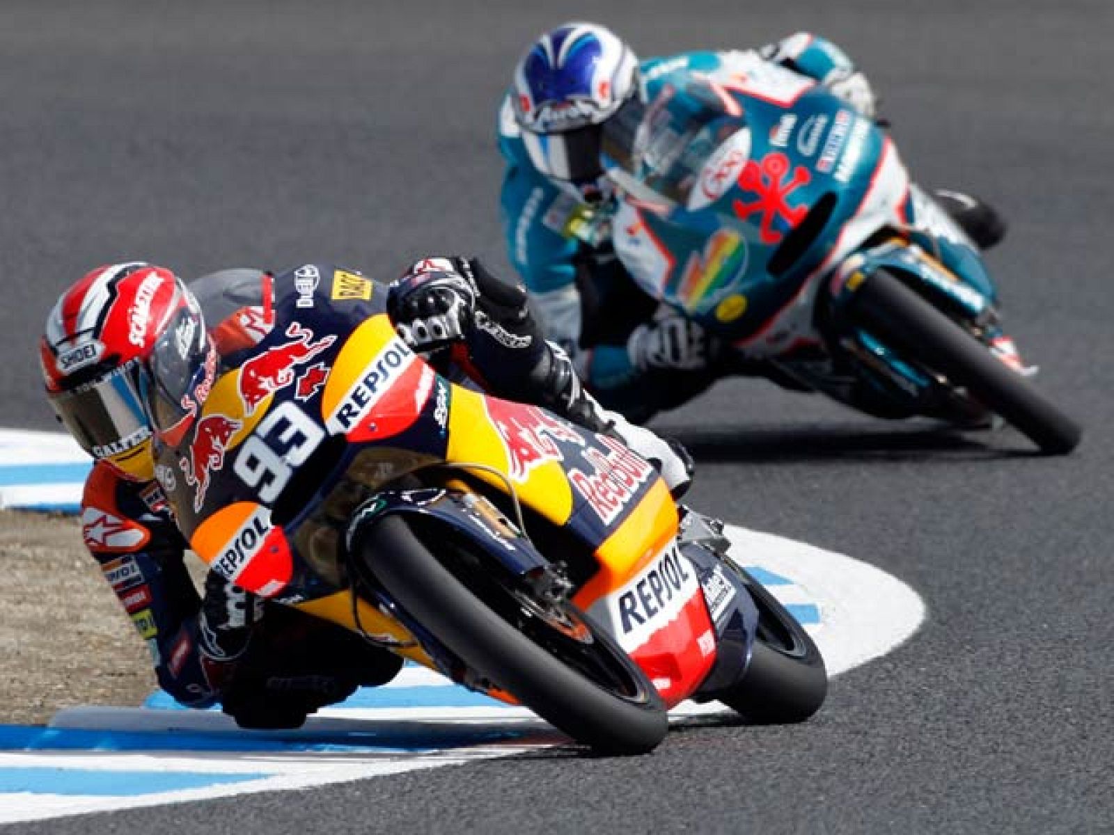 El piloto de 125cc Marc Márquez tiene opciones matemáticas de proclamarse campeón del mundo en Estoril