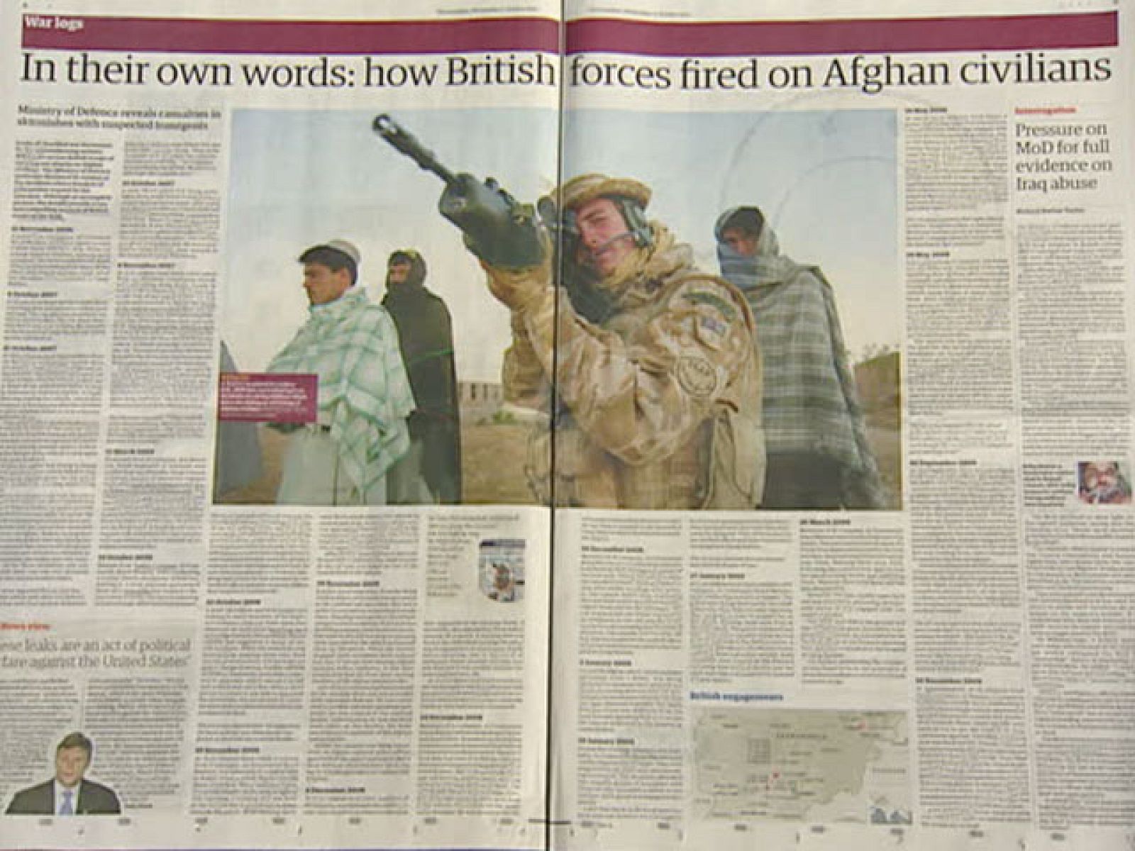 Las filtraciones publicadas por Wikileaks siguen cuestionando la actuación de Estados y Unidos y Gran Bretaña