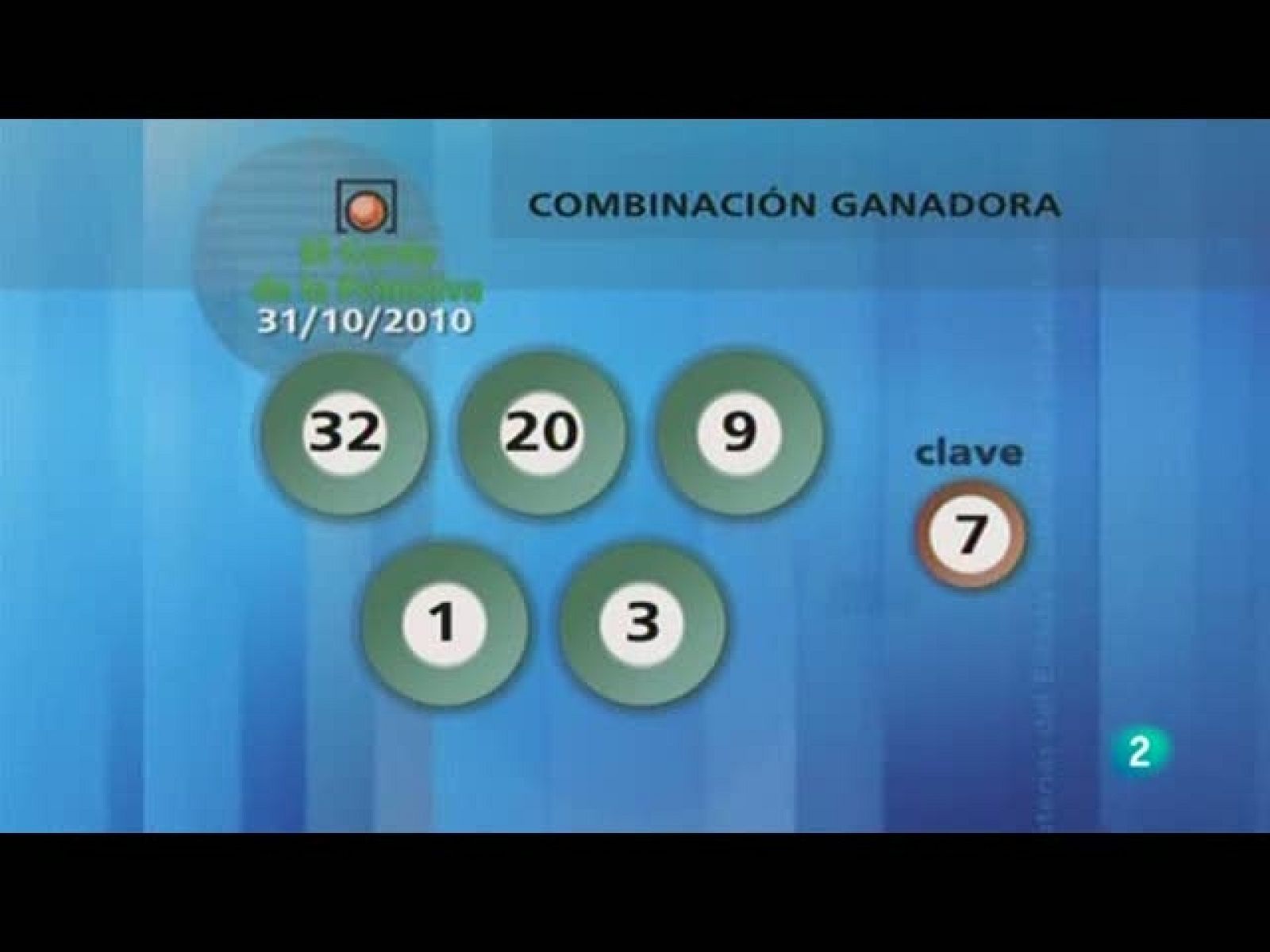 Sorteo Gordo Primitiva ( 31/10/10)